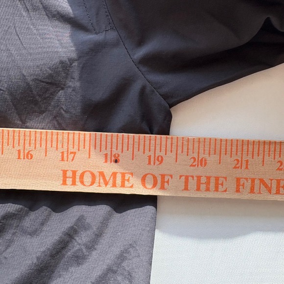 Eileen Fisher Charcoal Gray Lightweight Drawstring Hooded Anorak Jacket XS - Picture 12 of 12